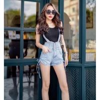 ราคา New เอี้ยมยีนส์ / ผ้ายืด / สียีนส์อ่อน / ถอดสายได้ (19612820607)