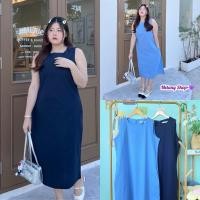 ราคา (อก40-52) เดรสคนอวบใส่สบาย เดรสสาวอวบอ้วน ชุดเดรสแฟชั่นเนื้อผ้าดีใส่สบาย เสื้อผ้าแฟชั่นสาวอวบอ้วน fashionplussize (29474904252)