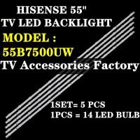 ราคา 55B7500UW HISENSE 55" ทีวี LED BACKLIGHT (LAMP TV) HISENSE 55 INCH LED TV BACKLIGHT 55B7500U 55B7500 (43908178755)