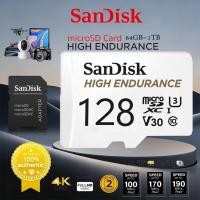 ราคา SanDisk High Endurance 32GB 64GB 128GB 256GB microSD Card (SDSQQNR)เมมโมรี่ กล้องติดรถยนต์ วงจรปิด Class 10 100 MB/s (54354366572)