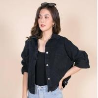 ราคา เสื้อแจ็คเก็ตยีนส์ เสื้อยีนส์สาวอวบ เสื้อคลุมยีนส์ รุ่น8211 (3392600472)