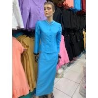 ราคา ชุดไทยจิตรลดา สีฟ้า Thai (22790260163)
