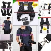 ราคา สายสะพายกล้อง สาย Double Strap พร้อมแผ่นเพลท สำหรับสะพาย body 2 ตัว สามารถถอดแยกออกเป็น 2 ชิ้น สะพายกล้องตัวเดียวได้ (22366409744)