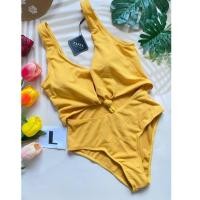 ราคา ชุดว่ายน้ำวันพีชสีเหลือง บิกินี่สีเหลือง ชุดว่ายน้ำสีเหลือง (8952174494)