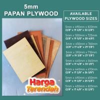 ราคา 5 มม.Ply ไม้ DIY ไม้อัดแผ่นไม้ไม้อัดชั้นวาง Papan ไม้อัด Lapis Timber Papan Kayu Perabot Kayu Kabinet (57003601960)
