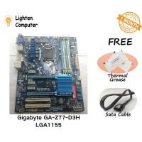 ราคา เมนบอร์ด GIGABYTE GA-Z77-D3H Z77 LGA 1155 2nd 3rd Gen Intel ATX - ใช้แล้ว (23443683362)