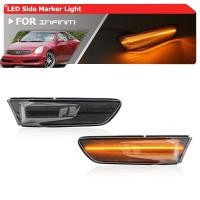 ราคา 2xยูโรรมควัน Led กันชนหน้า Amber Fender ด้านข้างไฟสําหรับ Infiniti G35 Coupe 2Dr Nissan Skyline V35 350GT 2003-2007 (28688021586)