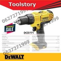 ราคา DeWALT DCD771 สว่านไร้สาย - ไม่กระแทก (เหมาะสำหรับ ไม้ เหล็ก) ไม่มีกล่อง (9967403487)