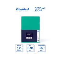ราคา Double A แฟ้มซองเอกสารชั้นเดียว PP L-File ขนาด A4 สีเขียว จำหน่าย 12 ชิ้น/แพ็ก (25992674178)
