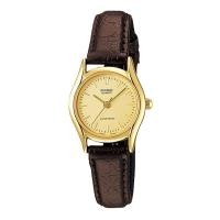 ราคา Casio Standard นาฬิกาข้อมือผู้หญิง สายหนังแท้ รุ่น LTP-1094Q-9A - สีตาล (1580117008)