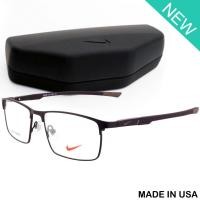 ราคา Nike แว่นตา รุ่น 7678 C-4 สีน้ำตาล กรอบเต็ม ขาสปริง วัสดุ สแตนเลส สตีล Eyewear Top Glasses Made in USA (5178470539)