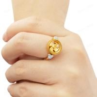 ราคา แหวนแชกงหมิวนำโชค แหวนกังหัน แชกงหมิวของแท้ กังหันล้อมเพชร CZ ขนาดฟรีไซส์ รุ่น R 436 (2820120363)