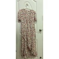 ราคา เดรสลายดอก สีขาวดอกสีแดง (25520596522)