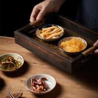 ราคา Underglaze สีเซรามิคจานเครื่องปรุงรสขนมขบเคี้ยวจานกลมน้ำส้มสายชูซีอิ๊วญี่ปุ่นจาน retro มือวาดร้านอา (27558326507)