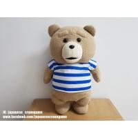 ราคา ตุ๊กตาหมีเท็ด Ted 2 - Border T-shirt Plushy XL ใส่เสื้อลาย ไซส์ XL ขนาด 44 cm (ลิขสิทธิ์แท้จากญี่ปุ่น) (5027508807)