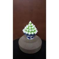 ราคา พานพุ่มดอกบัว ดอกไม้ดินปั้น ดอกบัวบูชาพระ ดอกไม้ประดิษฐ์ (9713194514)