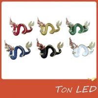 ราคา เข็มกลัดพญานาคราช เข็มกลัดพญานาค เข็มกลัด 6 สี (12686982546)