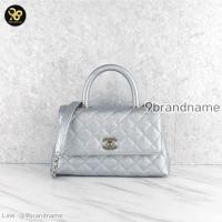 ราคา Chanel Metallic Caviar Quilted Coco Handle Flap Light Blue Microchip มือสอง ก่อนสั่งซื้อทักแชทก่อนนะคะ (40551934208)
