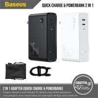 ราคา เครื่องชาร์จสถานีไฟฟ้า Baseus 45W GaN 2-in-1 2 x Type-C + 10,000mAh PB (20984261265)