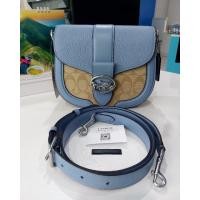 ราคา New มือ1 เทเหลือใบเดียวพร้อมส่งCoach geogieแท้100%แถมสายโซ่สั้นฟรี (19458399882)