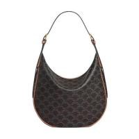 ราคา CELINE เซลีน Heloise ความจุขนาดใหญ่ ใช้งานได้จริง ทนทาน cowhide handbag กระเป๋าสะพายเดี่ยว ของแท้ 100% ทรัมเป็ต/กลาง (42412276321)