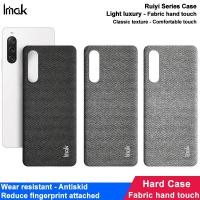 ราคา Imak Classic Fabric Casing Sony Xperia 10 V เคสกันกระแทก Xperia10 5 Hard PC Cloth Back Case (56953912470)