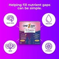 ราคา One A Day Men's & Women's Pre-Pregnancy Multivitamin วิตามินรวม ก่อนตั้งครรภ์ สำหรับ ชาย และ หญิง (3918454953)