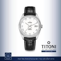 ราคา นาฬิกา Titoni Cosmo 41mm White Roman Dial Leather Strap (878 S-ST-657) Avid Time ของแท้ ประกันศูนย์ (10950986467)