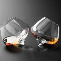 ราคา Fashioned Irregular Whiskey Glass Vintage Brandy Cocktail Beer Tumbler Glass Cup Bar Drinkware Glass Coffe Wine Mug RUM (25053431670)