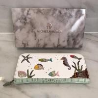 ราคา กระเป๋าสตางค์ ใบยาว แบรนด์ MichelAngelo ของแท้ เป็นซิป กระเป๋าสตางค์ หนังแท้ ของใหม่ มือ 1 กระเป๋าเงิน (15591105549)