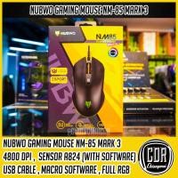 ราคา NUBWO NM-85 DESTROY (MARK3 รุ่นใหม่สุด) GAMING MOUSE เมาส์มาโครไฟ RGB (รับประกันศูนย์ไทย 1 ปี) (4177303070)