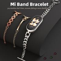 ราคา MIJOBS สายรัดข้อมือโลหะสำหรับ Mi Band 10 9 8 7 6 5 4 3 สายรัดข้อมือสุดหรูสำหรับ Xiaomi Mi Smart Band 8 เวอร์ชันสากล สายรัดข้อมือสแตนเลสสำหรับผู้หญิงสำหรับ Mi Band 8 เวอร์ชัน NFC (14599524253)