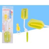 ราคา แปรงล้างขวดนม และจุกนม เซ็ต2 ชิ้น แปรงฟองน้ำทำความสะอาดขวดนม ฟองน้ำล้างจุกนม หมุนได้ 360 องศา (6133706640)