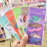 ราคา (1 ชิ้น) โพสอิท Post-it กระดาษโน๊ตมีกาวในตัว ลายสัตว์น่ารัก คละสี (14742936184)