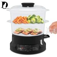 ราคา Tefal หม้อนึ่งไฟฟ้า MINICOMPACT 2 BOWLS STEAMER ขนาดความจุ 6 ลิตร รุ่น VC139810 ของแท้100% (22489725306)