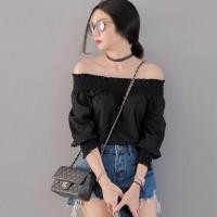 ราคา เสื้อปาดไหล่แขน3ส่วนใส่ชิคชิว (1751303613)