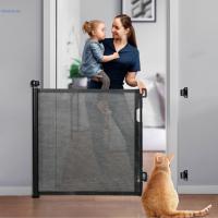 ราคา 1lkhdo8xme Cumbor Retractable Baby Gates, Mesh Pet Gate 33" Tall, Extends To 55" Wide, Extra Wide Cat Gate (29776388261)
