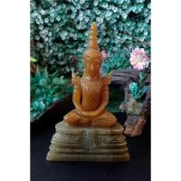 ราคา พระแก้วมรกต แกะสลักหยกน้ำผึ้ง (18745116636)