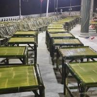 ราคา โต๊ะน้ําชา ย้อนยุค ไท่เปา โต๊ะเก้าอี้เฟอร์นิเจอร์กลางแจ้งชุดเต็มไม้ไผ่ทอโต๊ะเก้าอี้ครัวเรือนโต๊ะกาแฟข้าวสาลีเก้าอี้ไม้ไผ่ผลิตภัณฑ์ n41ก (50805910223)