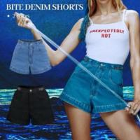 ราคา merge - bite denim short กางเกงยีนส์สีดำ มือสองสภาพนางฟ้า (27510338896)