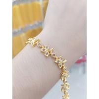 ราคา #สร้อยข้อมือเศษทองแท้ฝังเพชรซีก (25603135281)