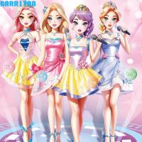 ราคา BARR1YRB ตุ๊กตากระดาษแม่เหล็ก, ชุดแต่งตัวแม่เหล็กธีมเจ้าหญิงแบบโต้ตอบ, สติ๊กเกอร์เปลี่ยนเสื้อผ้าสีสันสดใสที่สร้างสรรค์แต่งตัวตุ๊กตากิจกรรมในร่ม (57856379678)