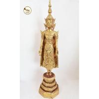 ราคา พระปางเปิดโลก พระเปิดโลก เนื้อทองเหลือง ปิดทองเก่า ทรงเครื่องรัตนะ หน้าตัก 5" สูง 44 cm (9829029245)
