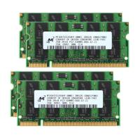 ราคา สําหรับ 8GB (4x2GB) PC2-6400S DDR2 800MHz แล็ปท็อปหน่วยความจําโน้ตบุ๊ค SODIMM RAM สําหรับไมครอน lr (26319662702)