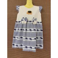 ราคา เดรสลายช้าง เดรสเด็ก เดรสผ้าฝ้ายลายช้าง (17696705974)