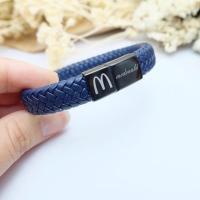 ราคา ข้อมือหนังแท้ สลักชื่อฟรี (776209290)