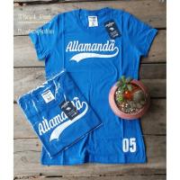 ราคา Allamanda : เสื้อยืดคอกลมสีพื้น งานปักแปะตัวหนังสือ Allamanda (701029952)