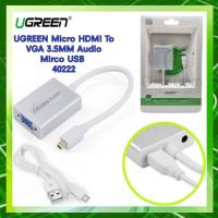 ราคา UGREEN รุ่น 40222 หัวแปลง Micro HDMI to VGA+3.5MM Audio+Mirco USB converter-Aluminum #มีประกัน (8709951859)