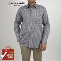 ราคา Pierre Cardin เสื้อเชิ้ตแขนยาว Basic Fit รุ่นมีกระเป๋า ผ้า Cotton 100% [RHC2899-BL] (16712272074)