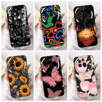 ราคา สําหรับ Nothing Phone (3a) Pro 3a แฟชั่น Sunset ดอกไม้รูปแบบเคสโทรศัพท์ไม่มีอะไร Phone3a 3a Pro Black Silicon Soft Case (29382700157)